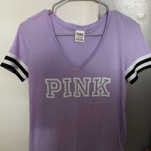 Lavender Pink shirt.